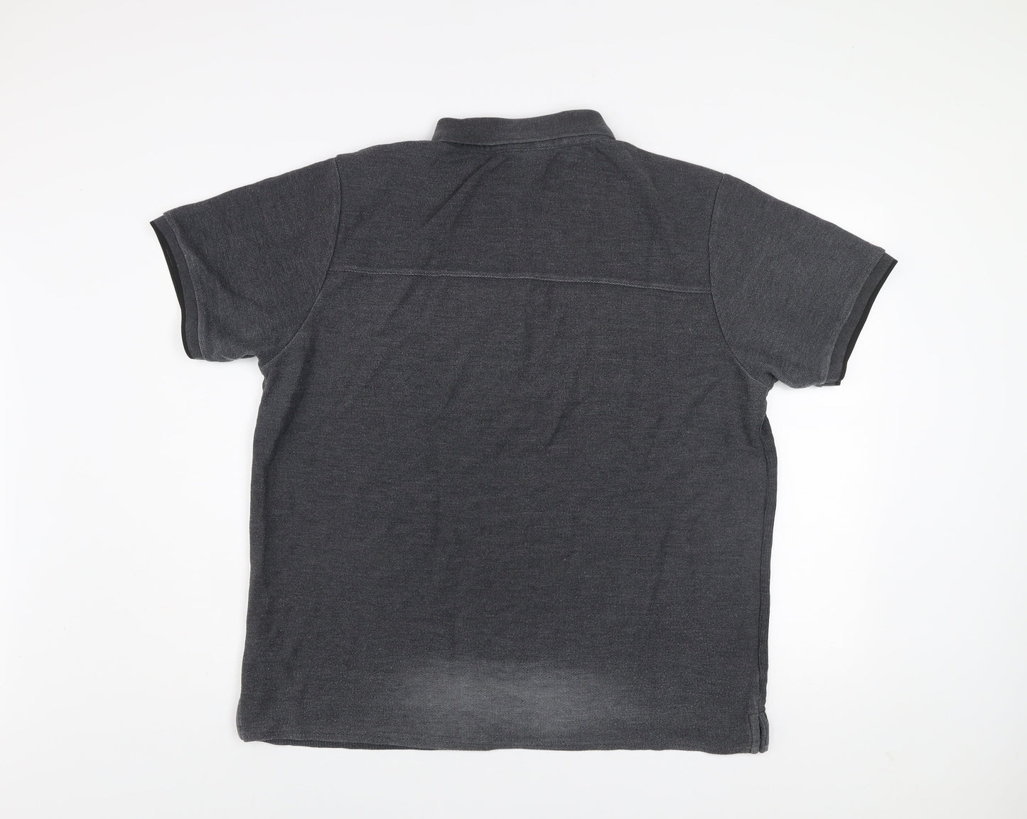 LFC Men’s Grey 2XL Cotton Blend Short Sleeve Polo Shirt