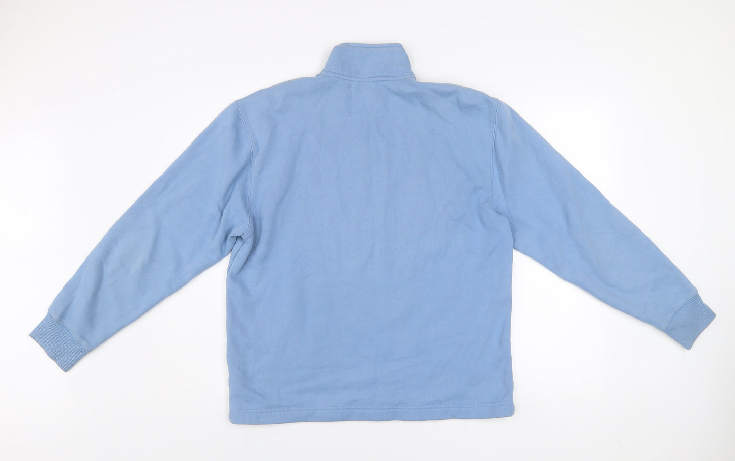 Topman Men’s Blue 1/2 Zip Fleece Sweatshirt Size S Regular Fit