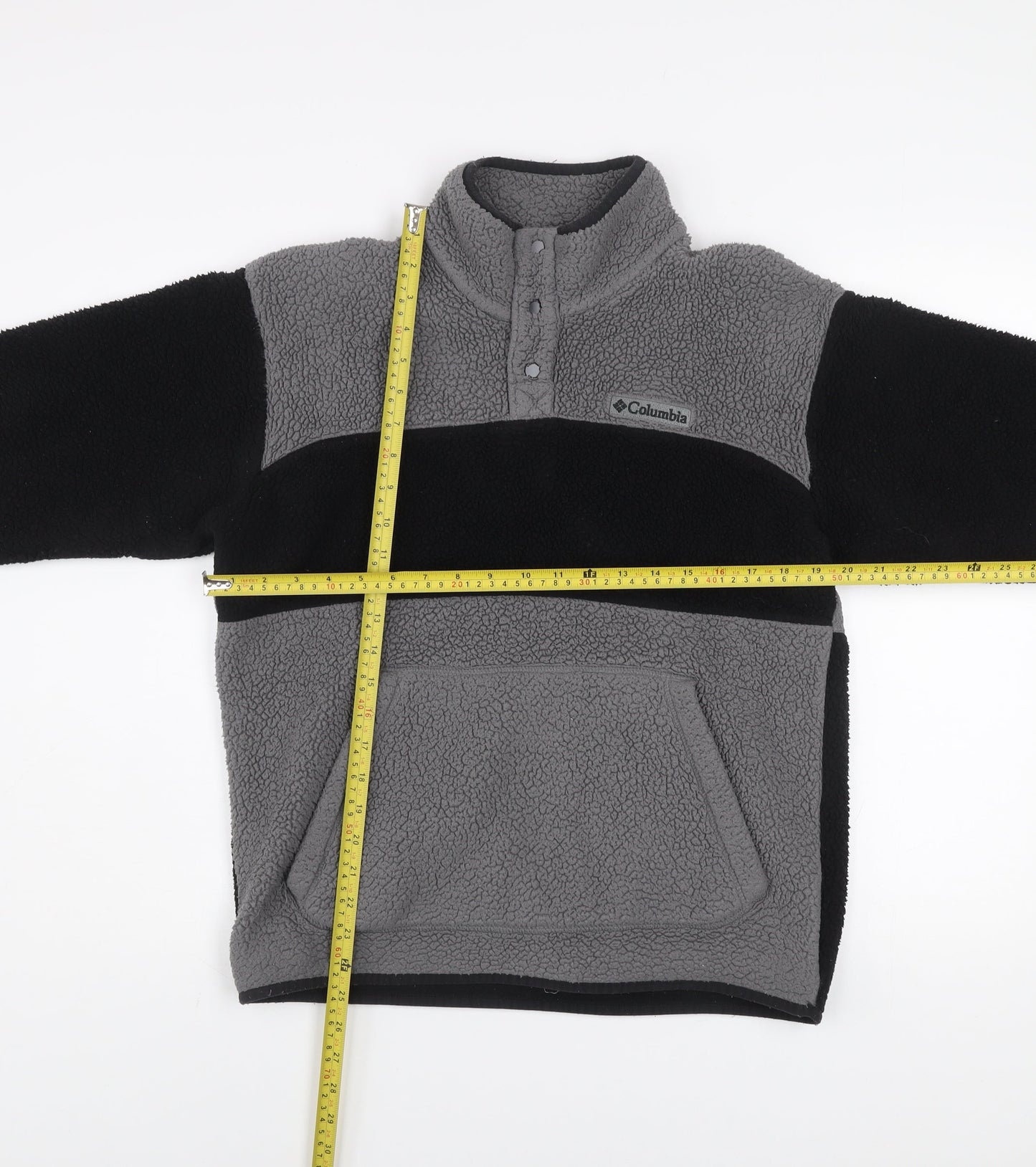 Columbia Men’s Grey Fleece Pullover Sweatshirt Size S