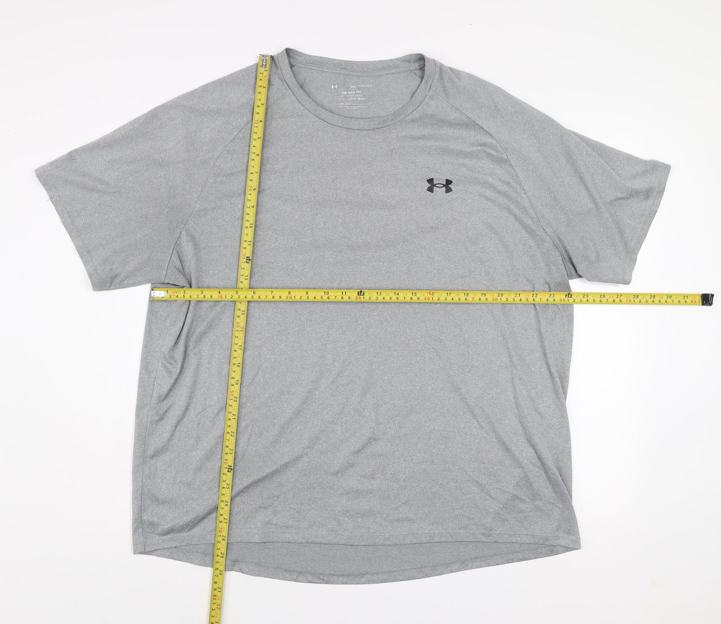 Under Armour Men's Grey 2XL Tech Tee T-Shirt Loose Fit Sports Top