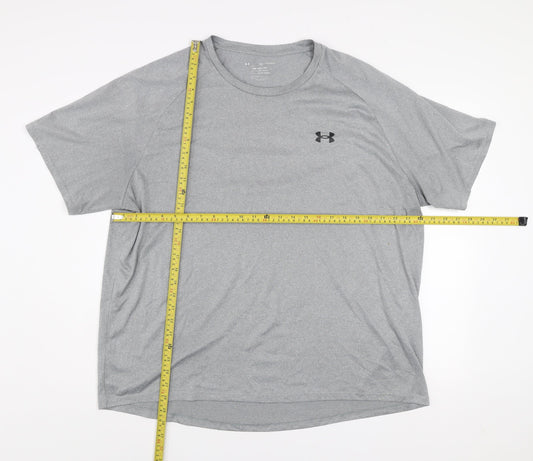 Under Armour Men's Grey 2XL Tech Tee T-Shirt Loose Fit Sports Top