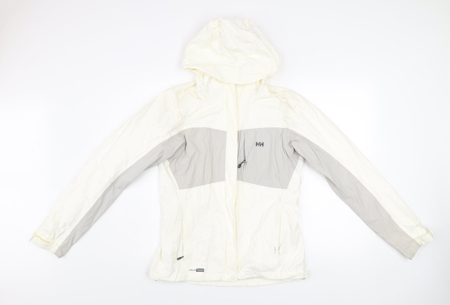 Helly Hansen Men's Ivory Waterproof Windproof Hiking Jacket Size S