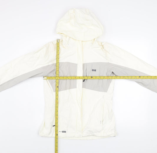 Helly Hansen Men's Ivory Waterproof Windproof Hiking Jacket Size S