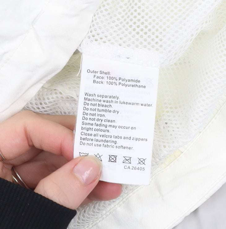 Helly Hansen Men's Ivory Waterproof Windproof Hiking Jacket Size S