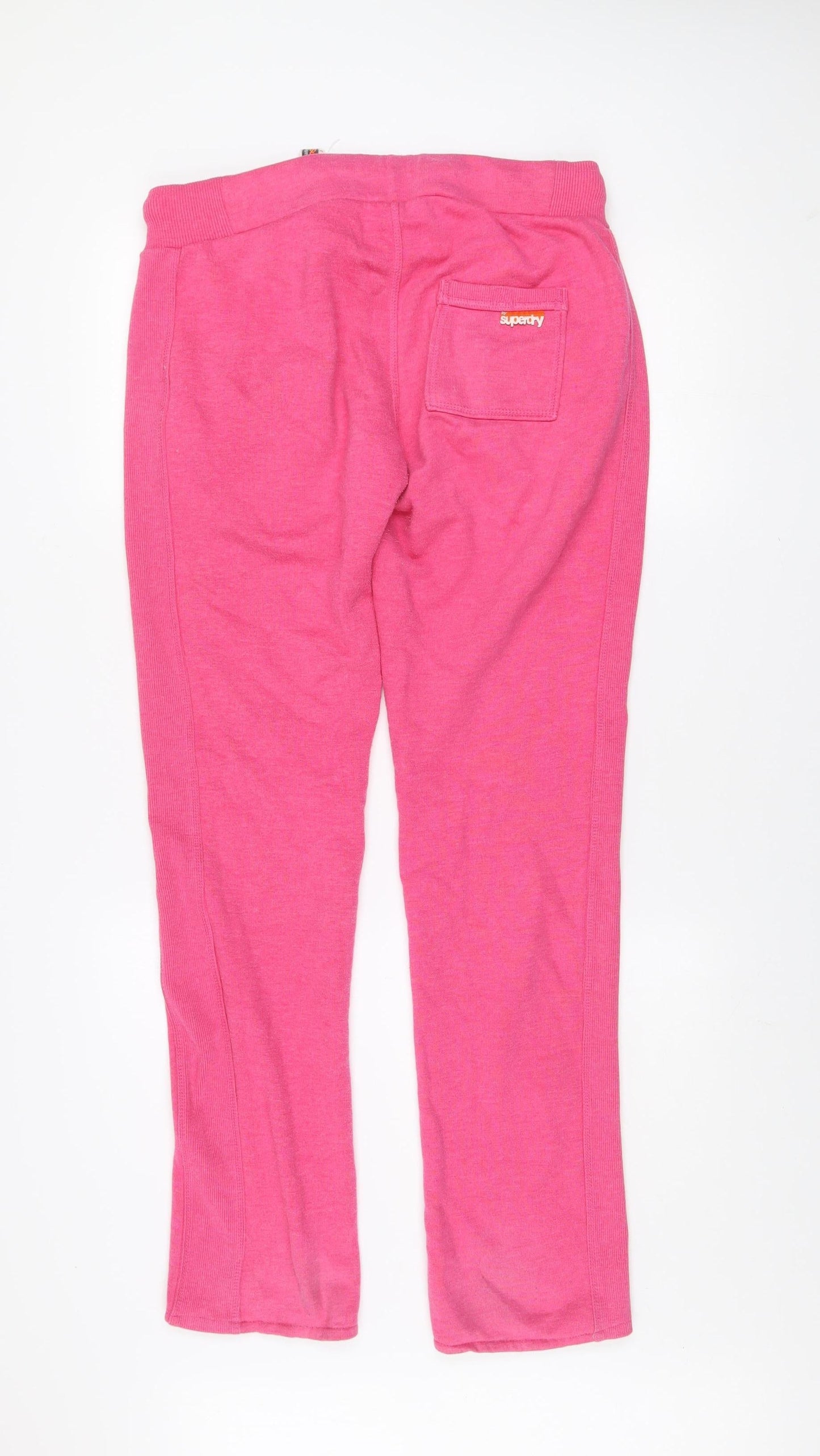 Superdry Womens Pink Slim Fit Jogger Sweatpants L Activewear