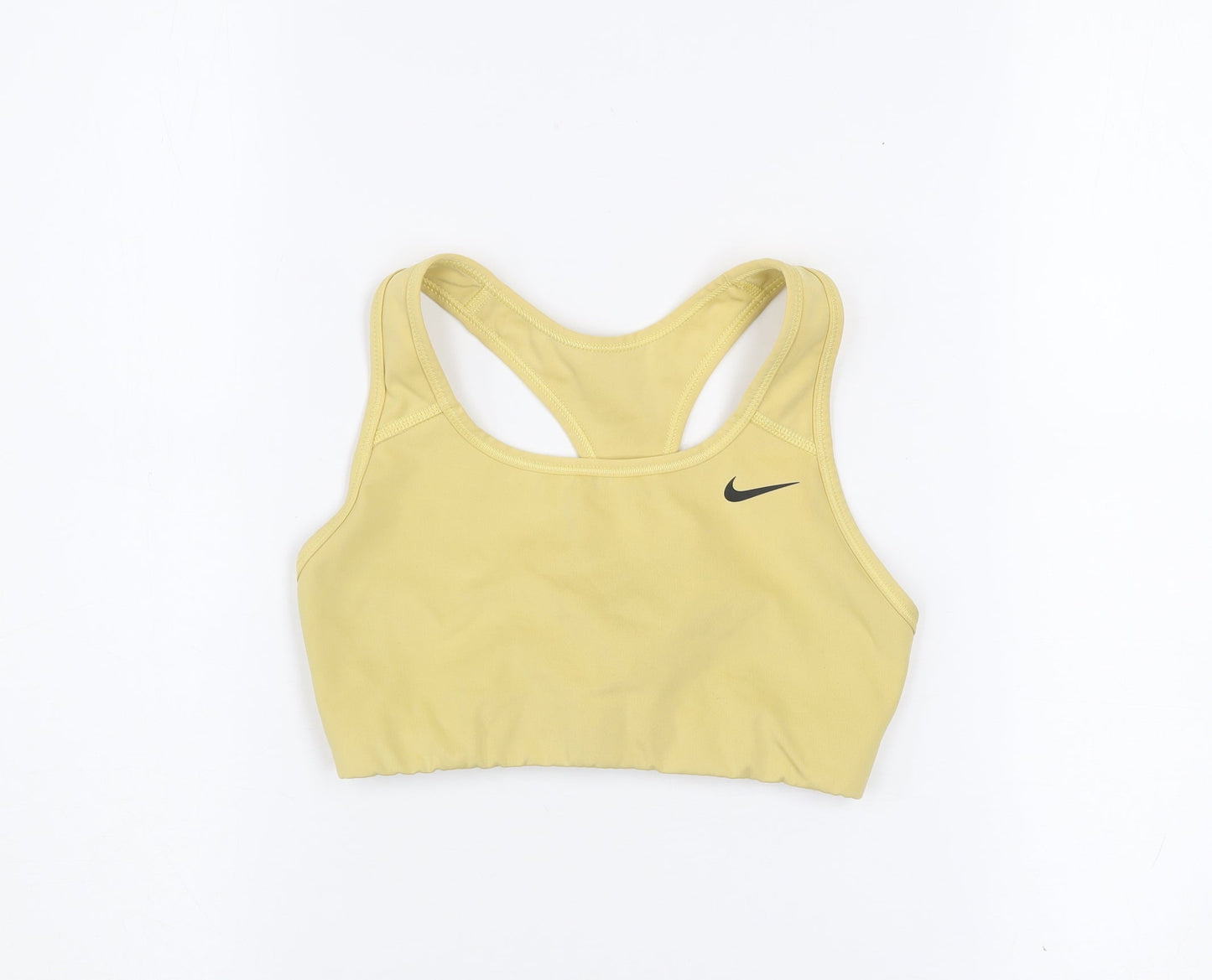 Nike Women’s Yellow Dri-FIT Sports Bra Small High Support Racerback