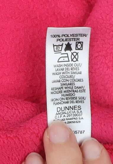 Dunnes Women’s Pink Fleece Full Zip Active Jacket Size 16