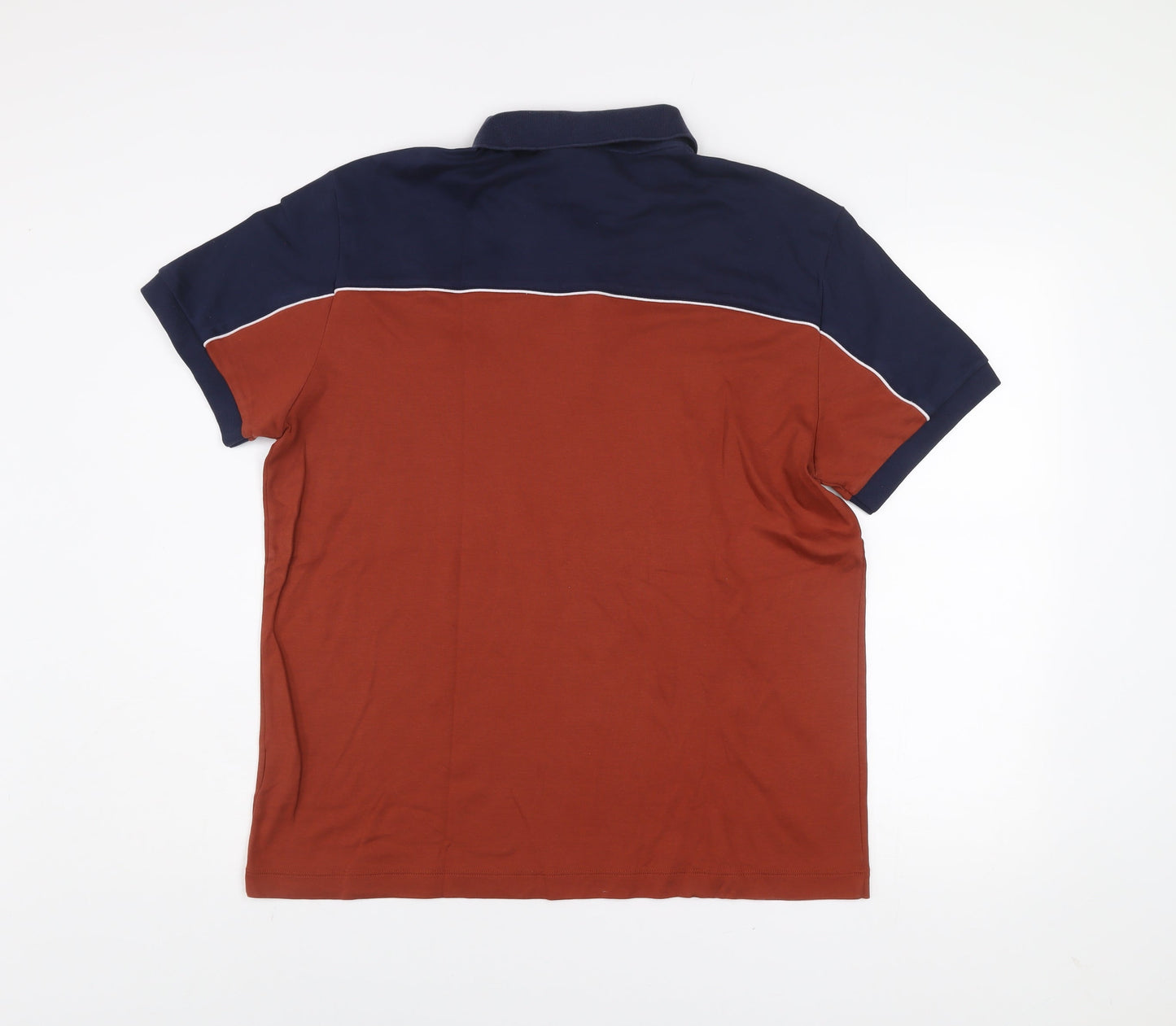 Lacoste Men's Brown Colourblock Regular Fit Polo Shirt XL