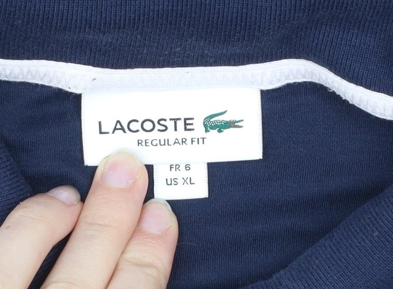 Lacoste Men's Brown Colourblock Regular Fit Polo Shirt XL