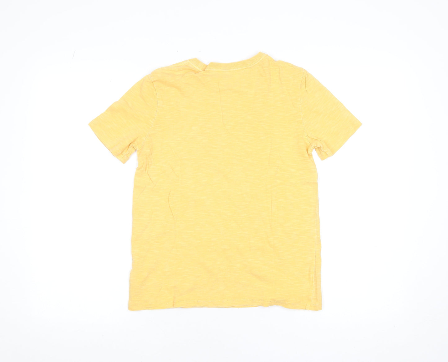 GAP Boys Yellow 10-11 Years Cotton Crew Neck Short Sleeve T-Shirt