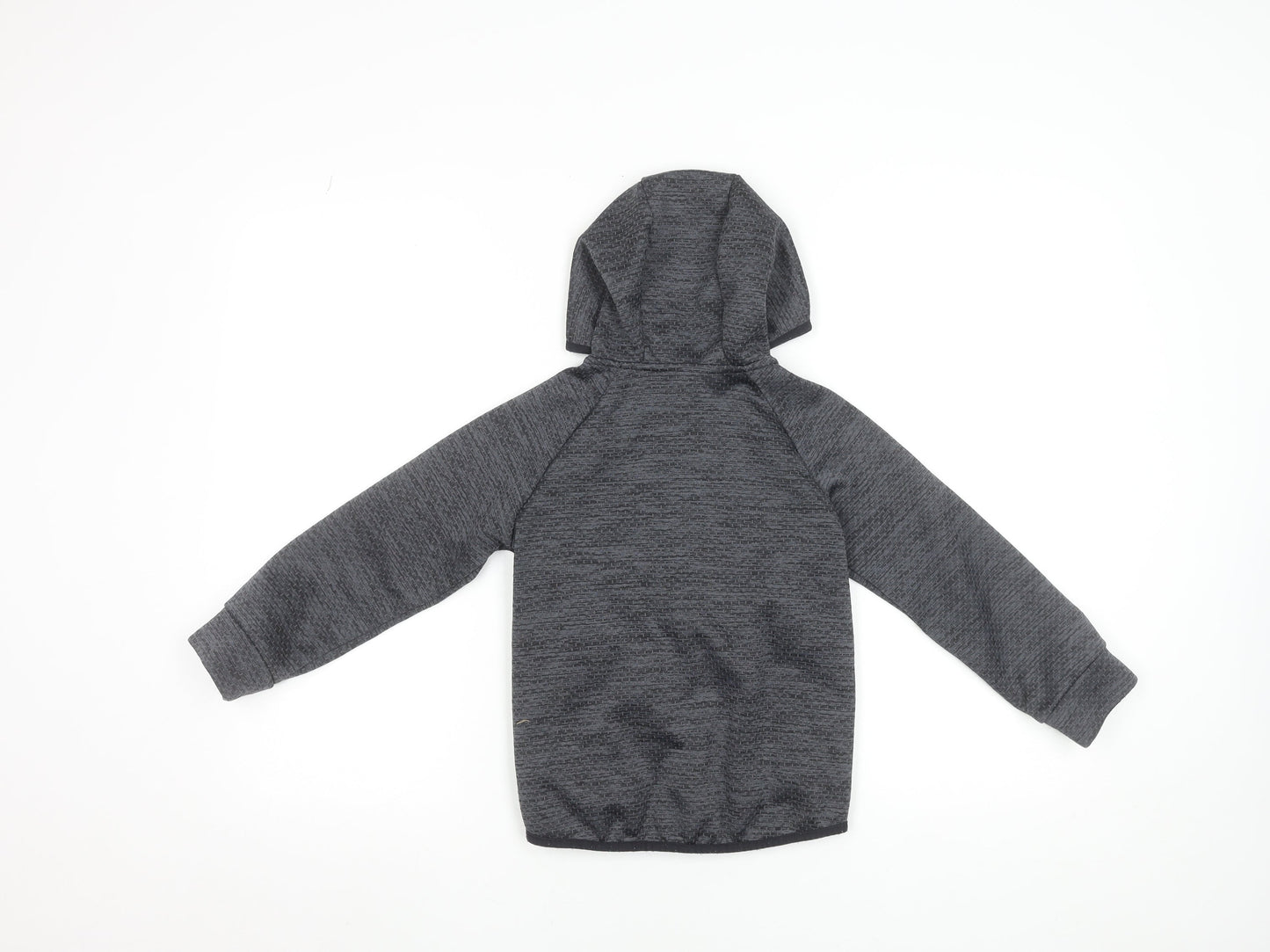 St. Bernard Boys Grey Hooded Puffer Jacket 6-7 Years Lined Full Zip