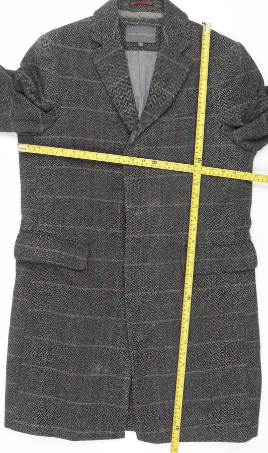 Rocha John Rocha Men's Grey Checked Wool Blend Blazer Jacket M
