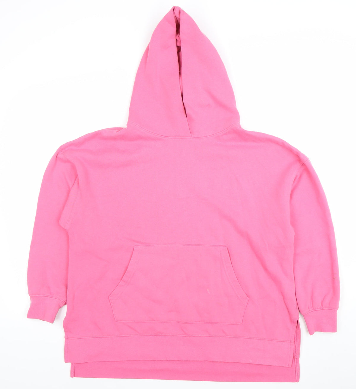 Additional front view of Dunnes Women Pink Pullover Hoodie Medium Fleece Lined Casual
