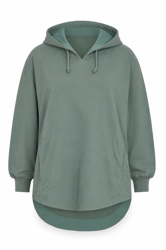 Carolyn Donnelly The Edit Women’s Green XS Pullover Hoodie Tunic