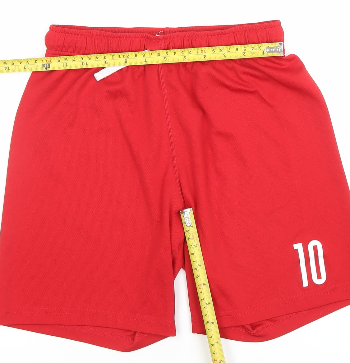 H&M Boys Red Athletic Sports Shorts 11-12 Years Quick Dry Performance