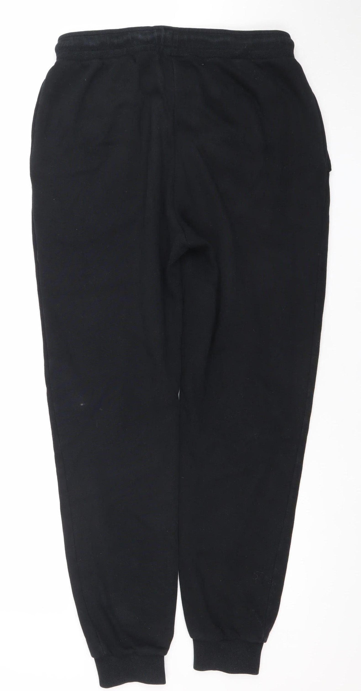 Closure London Men's Black Joggers Medium Animal Logo Sweatpants