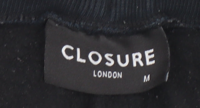 Closure London Men's Black Joggers Medium Animal Logo Sweatpants