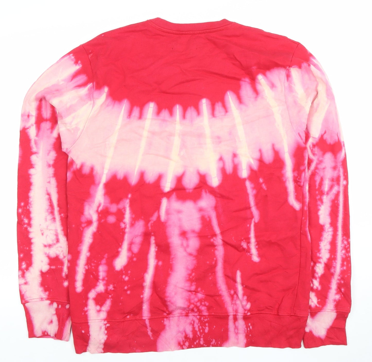 Imperious Women’s Red Tie-Dye Graphic Pullover Sweatshirt XL