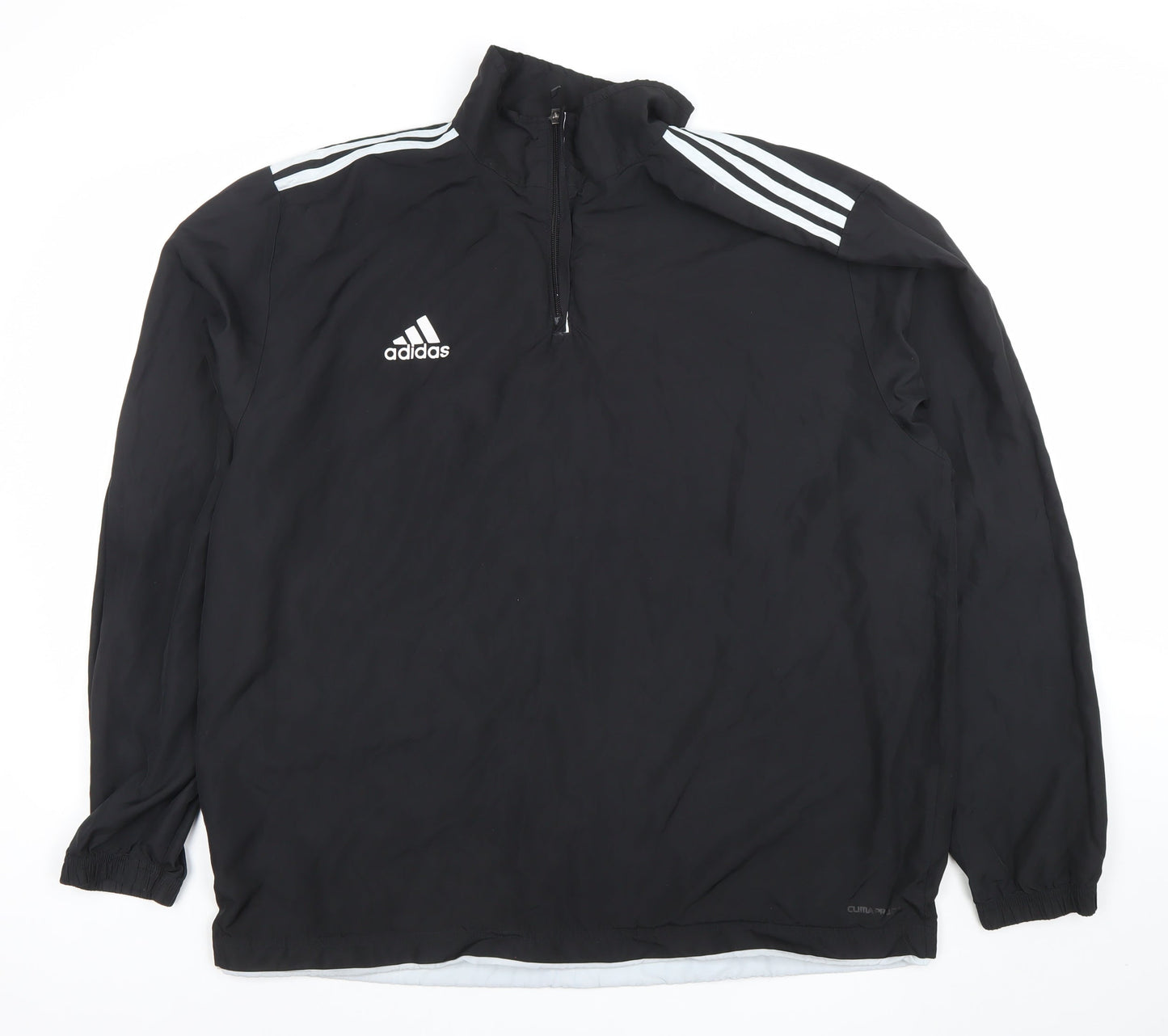 Adidas Men’s Black 1/4 Zip Lightweight Sports Jacket L