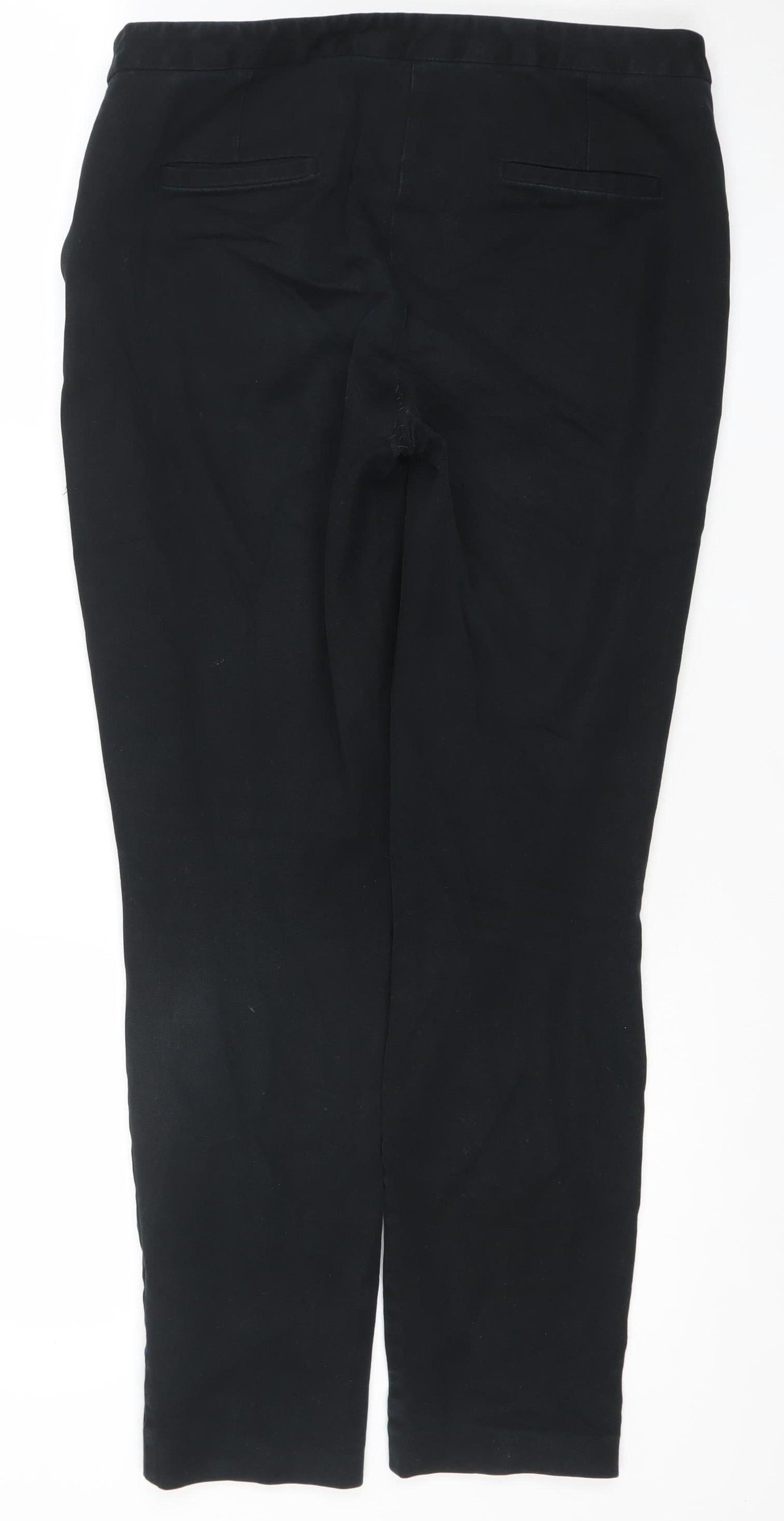 Dunnes Women’s Black Cotton Stretch Slim Trousers Size 10