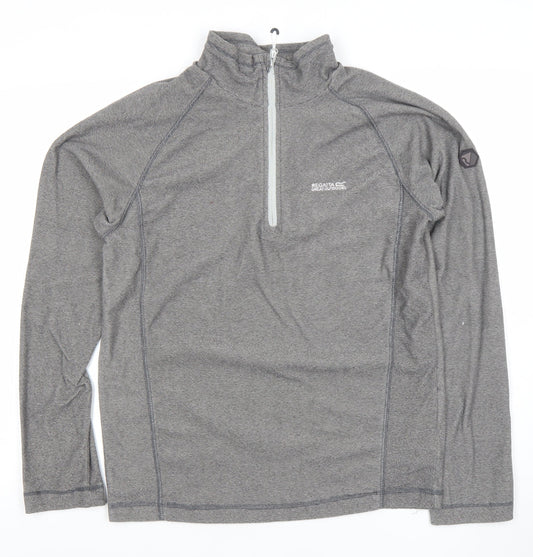 Regatta Men’s Grey Half Zip Stretch Outdoor Sweatshirt M