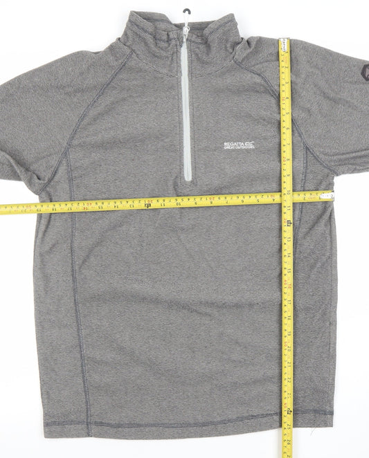 Regatta Men’s Grey Half Zip Stretch Outdoor Sweatshirt M