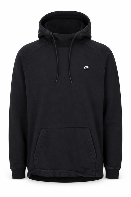 Mens UK M Regular Nike Black Pullover Hoodie