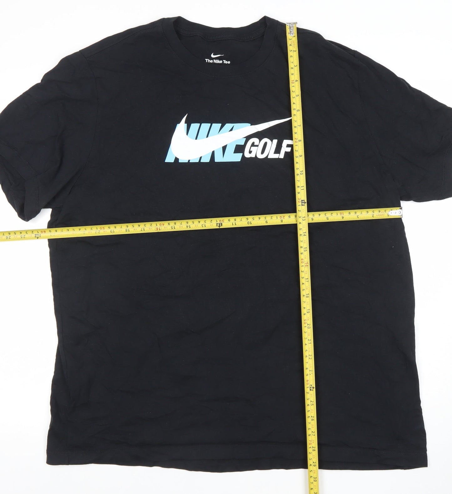 Nike Men's Black 2XL Golf Sports Graphic Cotton Crew Neck T-Shirt
