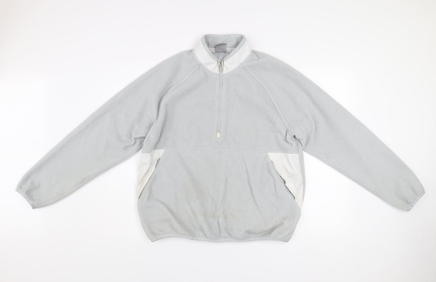 Puma Men's Grey Fleece 1/4 Zip Pullover Sweatshirt XL Golf Logo