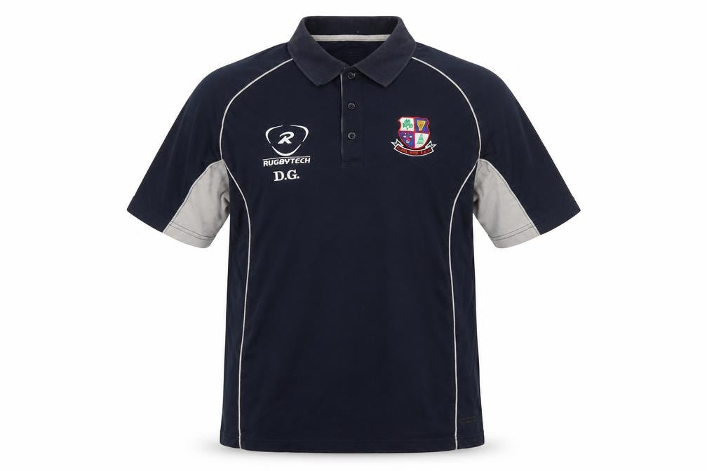 Rugbytech Men's Blue Polo Shirt L Sports Team Karmann Volkswagen
