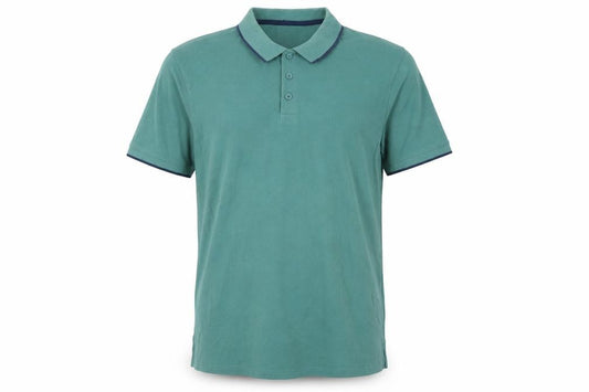 Mountain Warehouse Men’s Green Cotton Polo Shirt XL Regular Fit