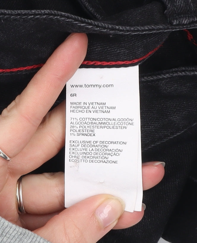 Tommy Hilfiger Women’s Black Skinny Jeans Size 6R Cotton Blend Denim