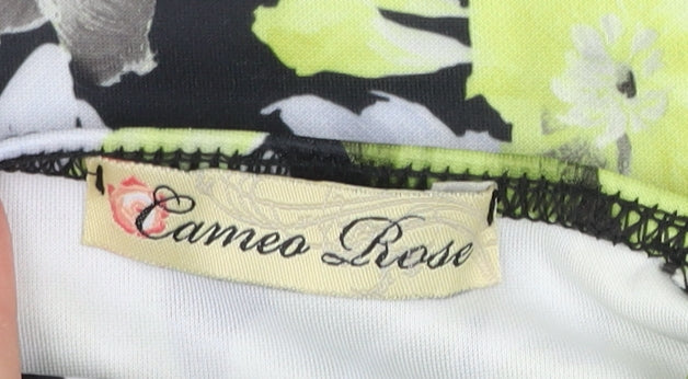 Cameo Rose Women’s Black Floral Bodycon Dress Size 8
