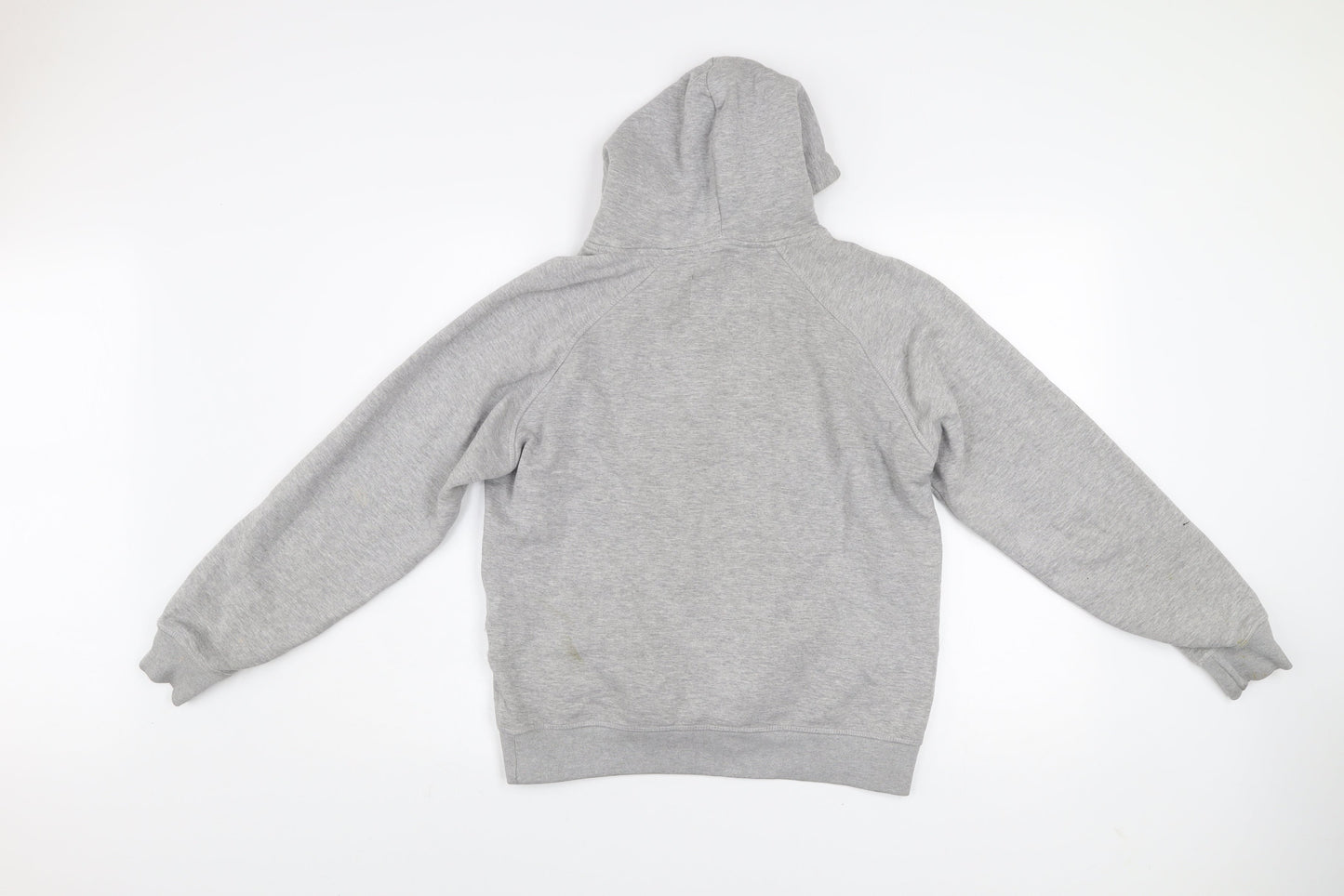 Diesel Mens Grey Small Pullover Hoodie Graphic Print Fleece