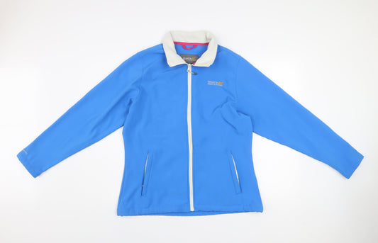 Regatta Women's Blue Softshell Outdoor Jacket Size 16
