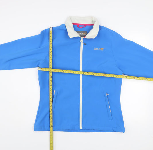 Regatta Women's Blue Softshell Outdoor Jacket Size 16