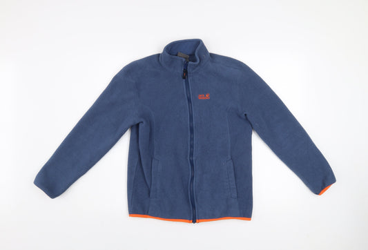 Jack Wolfskin Boys Blue Fleece Full Zip Jacket 16 Years Outdoor Hiking