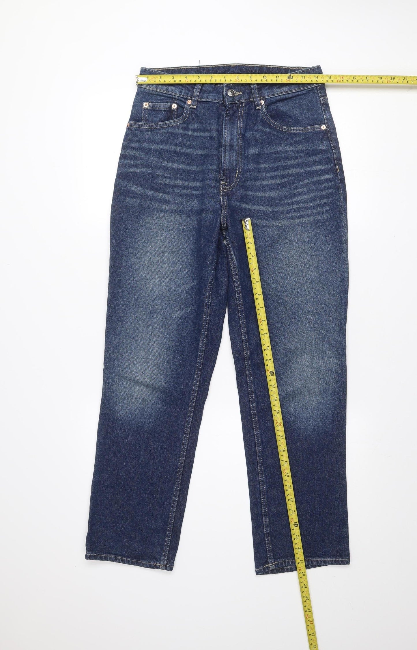 H&M Divided Men's Blue Straight Denim Jeans Size M