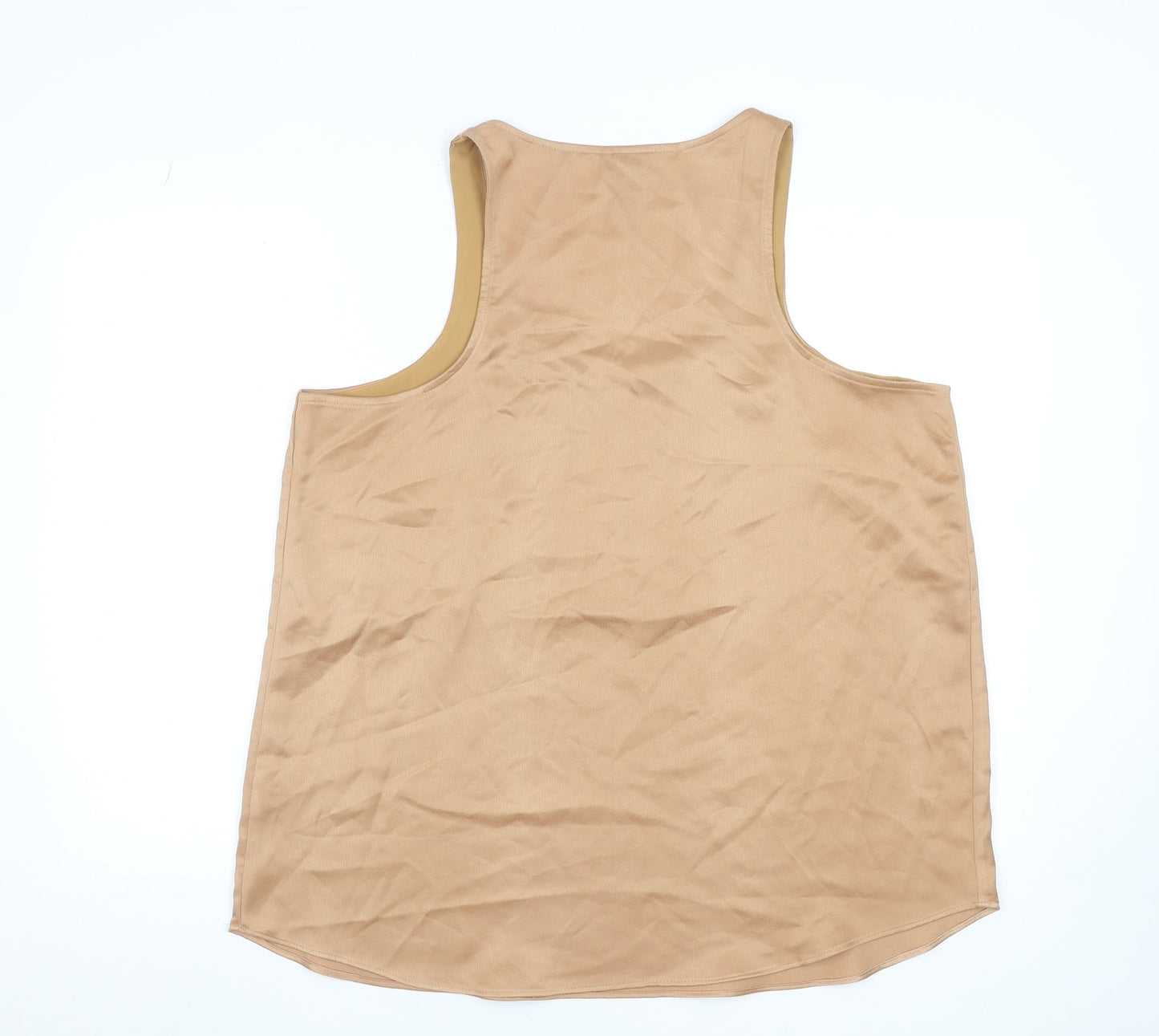 River Island Women’s Beige Polyester Sleeveless Tank Top UK 16