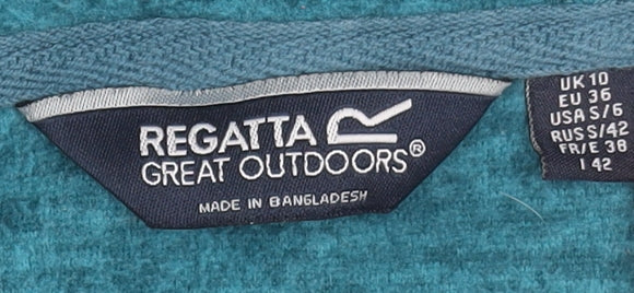 Regatta Women's Teal Hooded Pullover Hoodie UK 10 Polyester Outdoor