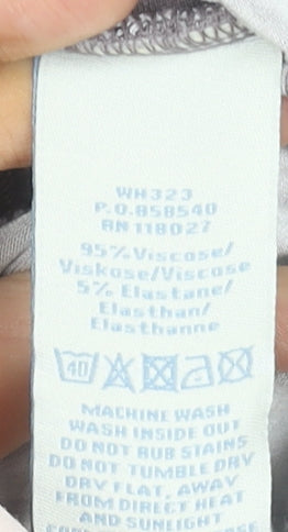 Boden Women’s Grey Floral Sleeveless A-Line Midi Dress Size 10