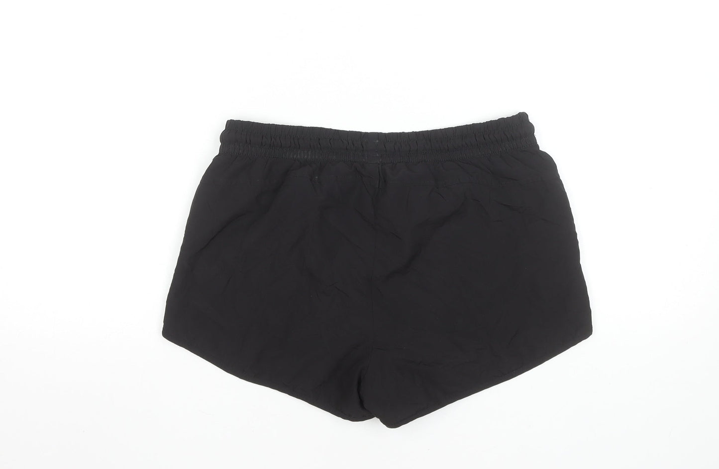 Puma Women Black Size 16 UK Athletic Shorts Polyester Drawstring