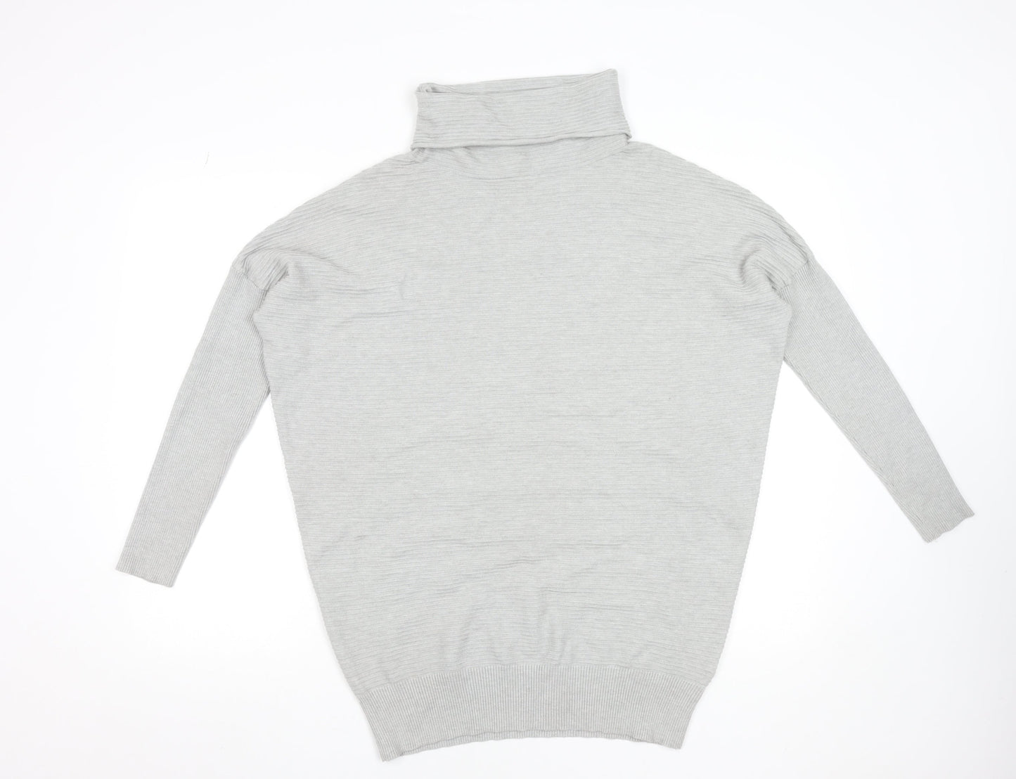 Phase Eight Women's Grey Roll Neck Long Sleeve Pullover Jumper Size S