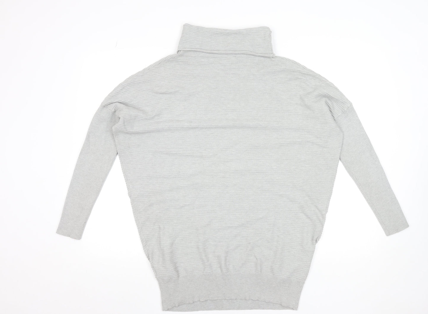 Phase Eight Women's Grey Roll Neck Long Sleeve Pullover Jumper Size S