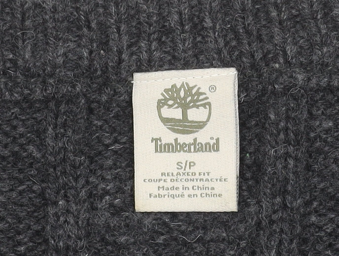 Timberland Women's Grey 100% Merino Wool Cable Knit Jumper S