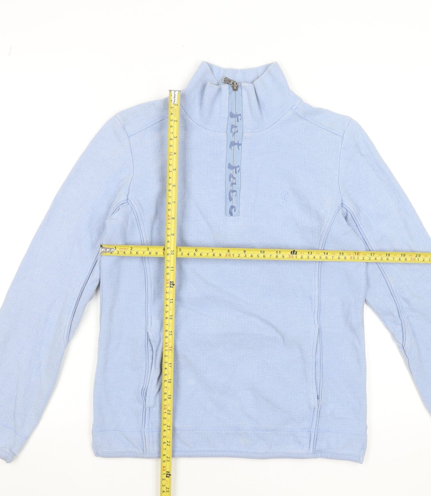 Fat Face Women Blue Size 8 1/4 Zip Pullover Sweatshirt