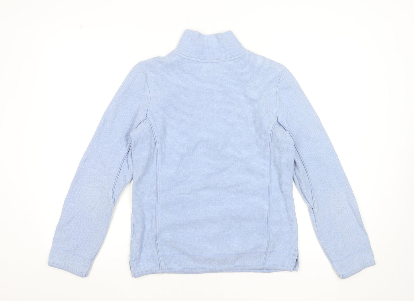 Fat Face Women Blue Size 8 1/4 Zip Pullover Sweatshirt