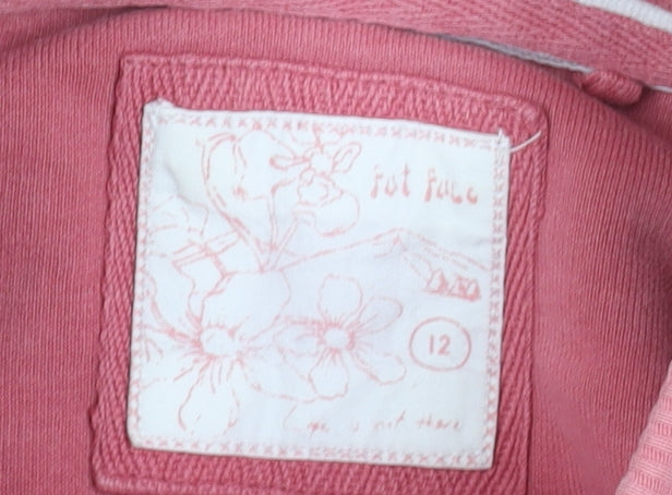 Fat Face Womens Pink Slate Rose Pullover Sweatshirt Size 12