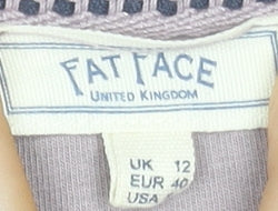 Fat Face Womens Purple Cotton Blend Pullover Sweatshirt UK 12