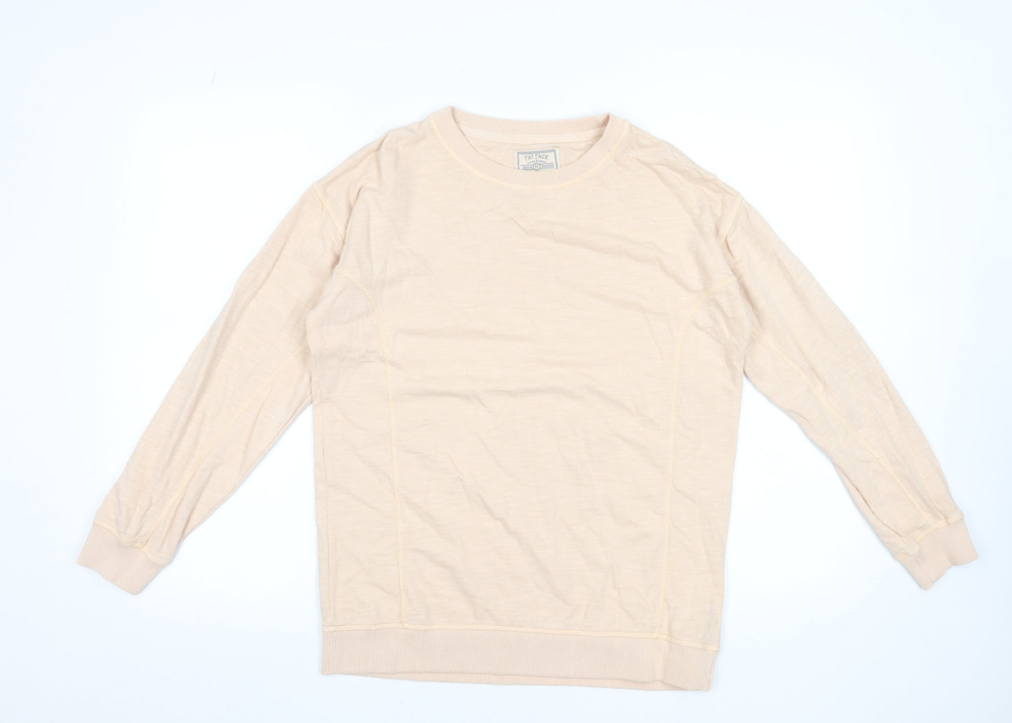 Fat Face Women’s Beige Crew Neck Pullover Sweatshirt Size S